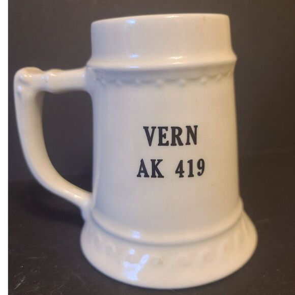 Delta Sigma Pi University of Buffalo New York Vintage Ceramic Tankard Stein VERN - Picture 9 of 9